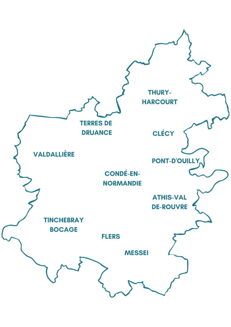 carte du secteur d'intervention de l'association DYNAMIA